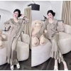 Pijama Lụa Bigsize Tiểu Thư Cổ Bèo Cao Cấp – Đồ Ngủ Đáng Yêu Xinh Xắn 9