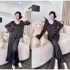 Pijama Lụa Bigsize Tiểu Thư Cổ Bèo Cao Cấp – Đồ Ngủ Đáng Yêu Xinh Xắn 10