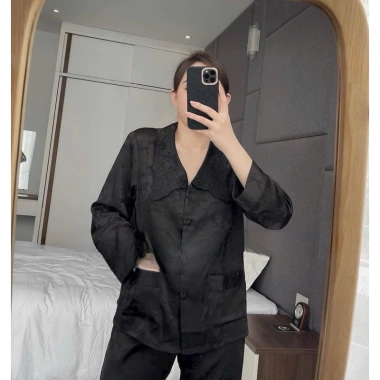 Pijama lụa gấm cao cấp, mềm mịn, thấm hút, Lụa Quảng Châu - Giảm còn 419.000₫