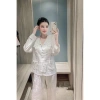 Pijama lụa gấm cao cấp, mềm mịn, thấm hút, Lụa Quảng Châu - Giảm còn 419.000₫ 6