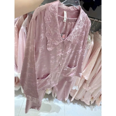 Pijama lụa gấm cao cấp, mềm mịn, thấm hút, Lụa Quảng Châu - Giảm còn 419.000₫