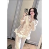 Pijama ngủ viền ren xoắn sang, chất lụa latin mềm mịn mát, freesize 40-60kg – Giá chỉ 119.999₫