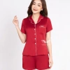 Pijama nữ lụa Pháp VINGO VINGORIA tay ngắn mùa xuân hè - Giá ưu đãi 335.000 2