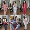 Pijama PHOM TO RỘNG cổ Sen chất MANGO 45-65kg - Giá 265.000đ giảm 20%