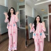 Pijama PHOM TO RỘNG cổ Sen chất MANGO 45-65kg - Giá 265.000đ giảm 20% 4