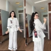 Pijama PHOM TO RỘNG cổ Sen chất MANGO 45-65kg - Giá 265.000đ giảm 20% 7