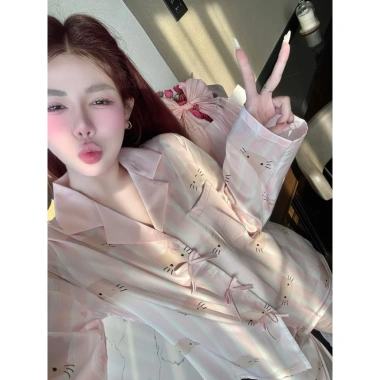 Pijama tay dài thiết kế thời trang freesize 40-60kg - giảm còn 119.999đ