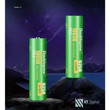 Pin 18.650 Doublepow 9.250mWh đầu lồi và đầu bằng – chuẩn, chất lượng cao, giá ưu đãi