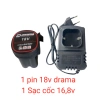 Pin 18V DRAMA cho máy khoan, vít chân 4 cell - Giá ưu đãi 190k, hiệu năng cao 4