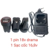Pin 18V DRAMA cho máy khoan, vít chân 4 cell - Giá ưu đãi 190k, hiệu năng cao 5