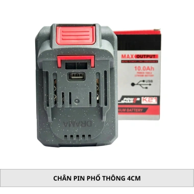 Pin 20 Cell Drama 10Ah Mạch 4 Mosfet Cổng USB Chân Pin Phổ Thông Đèn LED Báo Pin - 453.000₫