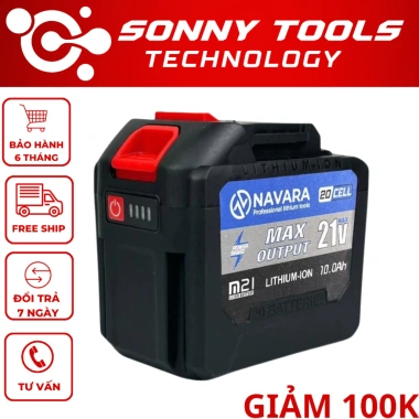 Pin 20 Cell Navara cho Makita M21 - Đèn báo dung lượng, Mua 2 Tặng Sạc, Giá 308.000₫