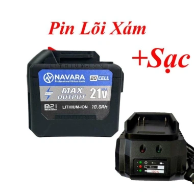 Pin 20 Cell Navara cho Makita M21 - Đèn báo dung lượng, Mua 2 Tặng Sạc, Giá 308.000₫
