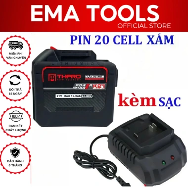 Pin 20 Cell THPRO 4 MOSFET Đông Xả Cao, Đèn LED Báo, Bảo Hành 6 Tháng - 308.000₫ 8