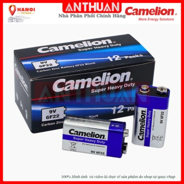 Pin 9V Carbon 6F22 – Dùng cho Micro, Đồng hồ vạn năng, Ghi-ta – Chỉ 20.000₫