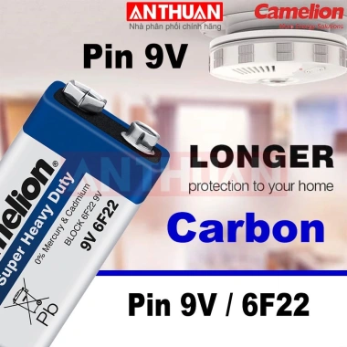 Pin 9V Carbon 6F22 – Dùng cho Micro, Đồng hồ vạn năng, Ghi-ta – Chỉ 20.000₫ 3