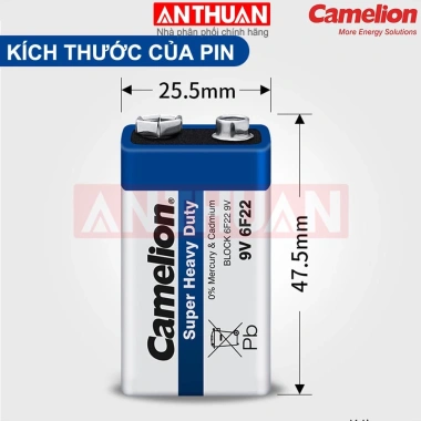 Pin 9V Carbon 6F22 – Dùng cho Micro, Đồng hồ vạn năng, Ghi-ta – Chỉ 20.000₫ 7