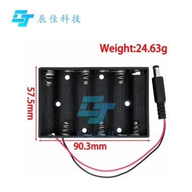 Pin AA 6x 1~5 Cái Giá Đỡ Lưu Trữ Giắc Cắm DC2.1 Futural Digital Bán Chạy F35 48,919 VND