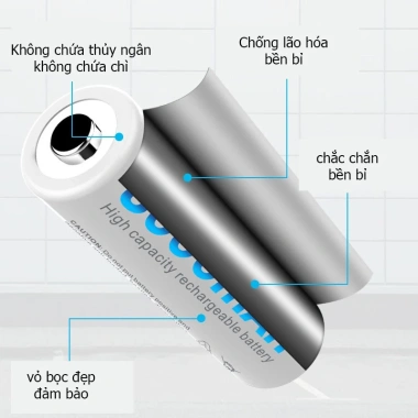 Pin AA sạc lại Beston 3.000mAh chính hãng - 4 viên, dùng cho micro, cửa thẻ vân tay, chỉ 137k 3 Pin AA sạc lại Beston 3.000mAh chính hãng - 4 viên, dùng cho micro, cửa thẻ vân tay, chỉ 137k 3