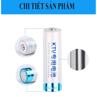 Pin AA sạc lại Beston 3.000mAh chính hãng - 4 viên, dùng cho micro, cửa thẻ vân tay, chỉ 137k