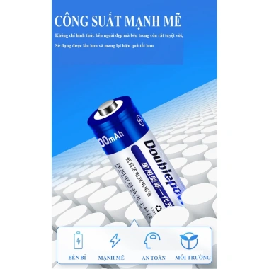 Pin AA sạc lại Doublpow 1.200mAh hộp 4 viên - Giá ưu đãi 48.000 đồng