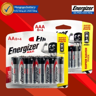 Pin AA/AAA/AAAA/9V Energizer 1,5V Siêu Bền - Chính Hãng, Giá Ưu Đãi 48.000₫