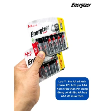 Pin AA/AAA/AAAA/9V Energizer 1,5V Siêu Bền - Chính Hãng, Giá Ưu Đãi 48.000₫