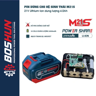 Pin BOSHUN 10 Cell 2.000mAh - Mạch 3 Mosfet, Vỏ Chống Cháy, Giá Ưu Đãi 265k 4 Pin BOSHUN 10 Cell 2.000mAh - Mạch 3 Mosfet, Vỏ Chống Cháy, Giá Ưu Đãi 265k 4