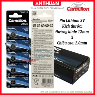 Pin CR1.220 Camelion 3V - Chất lượng cao, đồng hồ, áo, CMOS - Giá 12.000 VNĐ