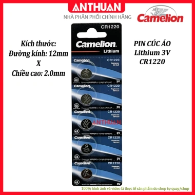 Pin CR1.220 Camelion 3V - Chất lượng cao, đồng hồ, áo, CMOS - Giá 12.000 VNĐ