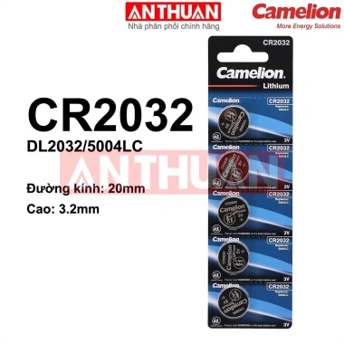 Pin CR2.032 Camelion 3V Smart Key, CMOS, đồng hồ điện tử, máy tính Casio - 10.000đ