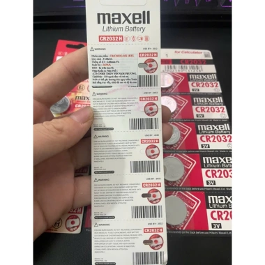 Pin CR2.032 Maxell 5 viên - Siêu bền cho chìa khóa thông minh xe Vison và LED, giảm giá 20%