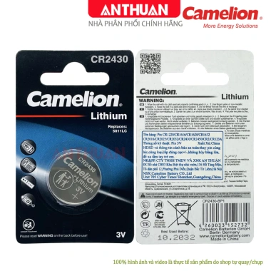 Pin CR2.430 Camelion 3V Chính Hãng 5.011LC - Chất lượng cao, mới, giá 35.000 VNĐ