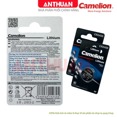 Pin CR2.450 Camelion 3V Chính Hãng 5.029LC 2.450 Chất Lượng Cao Hàng Mới 2