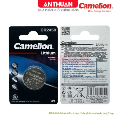 Pin CR2.450 Camelion 3V Chính Hãng 5.029LC 2.450 Chất Lượng Cao Hàng Mới 6