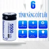 Pin đại sạc lại D 5.500mAh Ni‑Cd Doublepow cao cấp, dung lượng thực - 89.000₫ 4