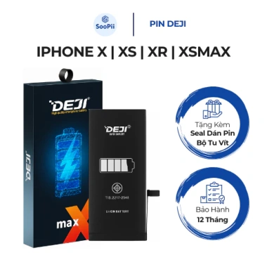 Pin Deji Dung Lượng Cao, Chuẩn Cho iPhone X, XS, XR, XSM – Giá Ưu Đãi 305.000₫