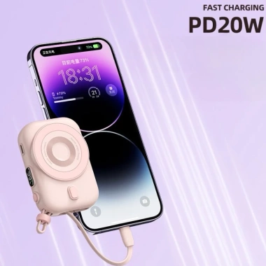 Pin Dự Phòng 10.000mAh WIWU Wi-P041 - Sạc nhanh 20W, Dây đeo hiển thị iPhone - 599k 4 Pin Dự Phòng 10.000mAh WIWU Wi-P041 - Sạc nhanh 20W, Dây đeo hiển thị iPhone - 599k 4