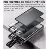 Pin dự phòng 20.000mAh Gutek GT159 - Sạc nhanh 22.5W, dung lượng lớn, kèm dây 9