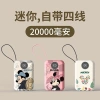 Pin Dự Phòng 20.000mAh Màn Hình Mickey, Cáp Sạc Ngoài, iPhone/Xiaomi, Giá 330k