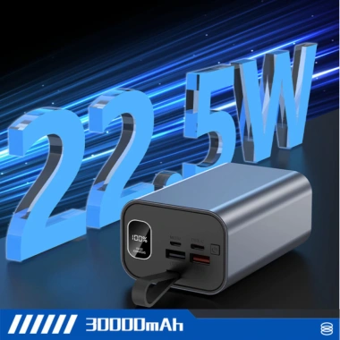 Pin Dự Phòng 30.000mAh 6x21.700 Vỏ Nhôm Sạc Nhanh PD 22.5W Bảo Hành 12 Tháng - 430k