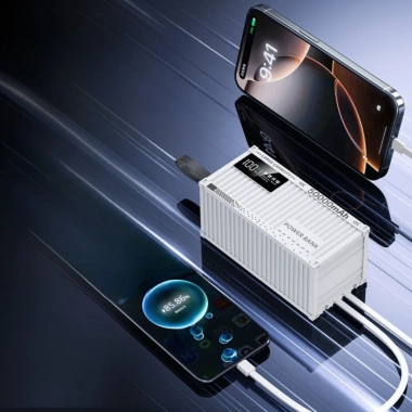 Pin Dự Phòng 50.000mAh Container - Sạc Nhanh 22.5W, Bao Gồm 4 Dây Cáp, Giá 200k 5