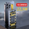 Pin dự phòng 50.000mAh trong suốt sạc nhanh PD20W, 4 dây sạc & đèn LED chiếu sáng - Giá 329.000đ 9