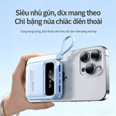 Pin dự phòng COD 20.000mAh sạc nhanh 22.5W LED hiển thị, tháo rời, di động 35.950₫