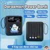 Pin Dự Phòng Doraemon 10.000mAh Sạc Nhanh, 4 Dây Type‑C Lightning USB, Nhỏ Gọn, Chính Hãng 7