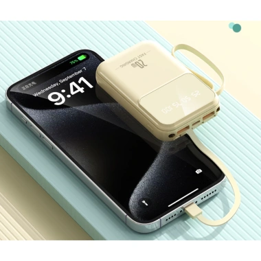 Pin dự phòng mini 20.000mAh kèm dây YM-993, giảm còn 119.000₫