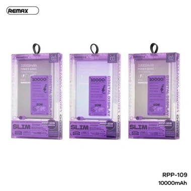 Pin Dự Phòng REMAX RPP-109 10.000mAh, Sạc Không Dây Magnetic, QC3.0 PD 20W Type‑C, CCC – 439.000₫ 6 Pin Dự Phòng REMAX RPP-109 10.000mAh, Sạc Không Dây Magnetic, QC3.0 PD 20W Type‑C, CCC – 439.000₫ 6