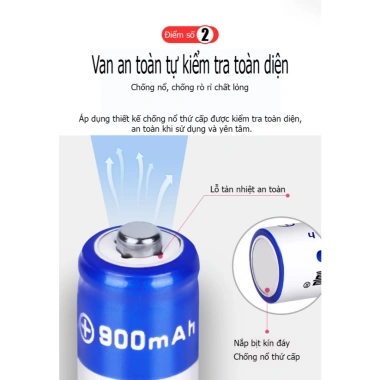 Pin đũa AAA Doublepow 900mAh 1.2V Ni‑MH – Thế hệ mới, bền bỉ, sạc 1.200 lần, hàng chính hãng, giá 32.000₫ 9
