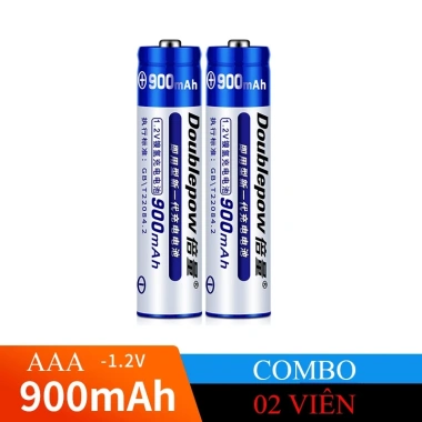 Pin đũa AAA Doublepow 900mAh 1.2V Ni‑MH – Thế hệ mới, bền bỉ, sạc 1.200 lần, hàng chính hãng, giá 32.000₫ 10