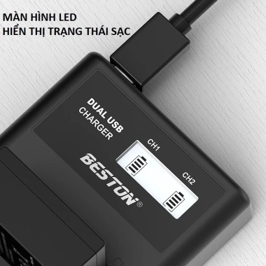 Pin EN-EL14 1.500mAh và Sạc Beston cho Nikon D3.100‑D5.600, P7.000 – Giá chỉ 173.145₫